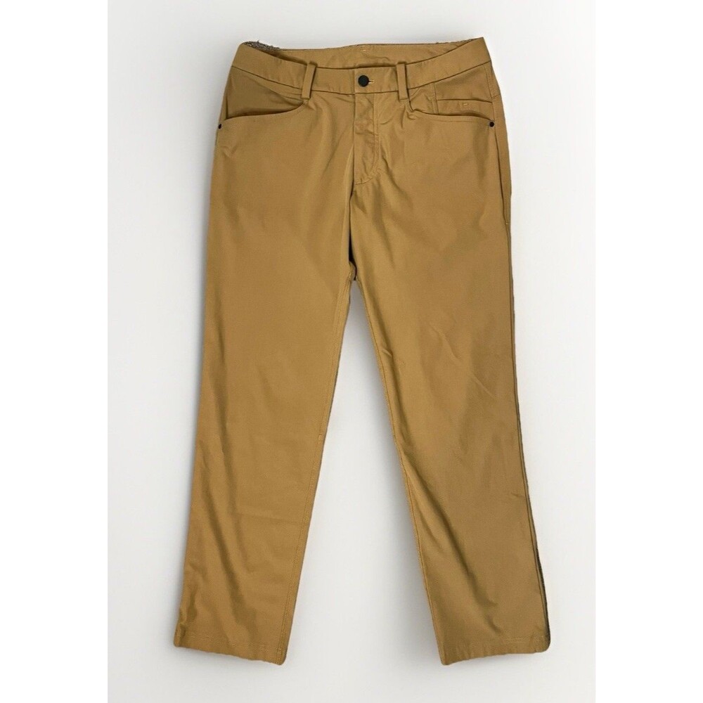 Lululemon Mens ABC Pants Size 34X29 Khaki Stretch Casual